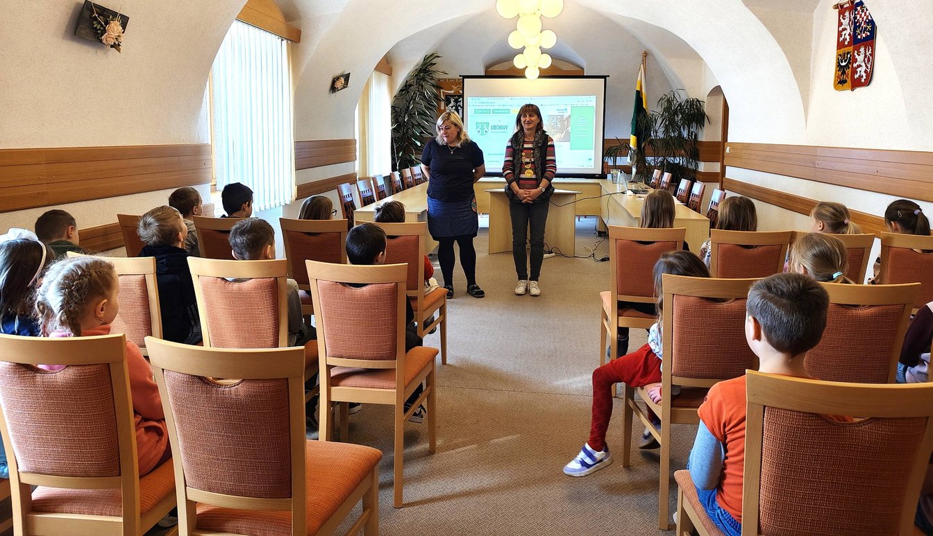 1. třída v knihovně