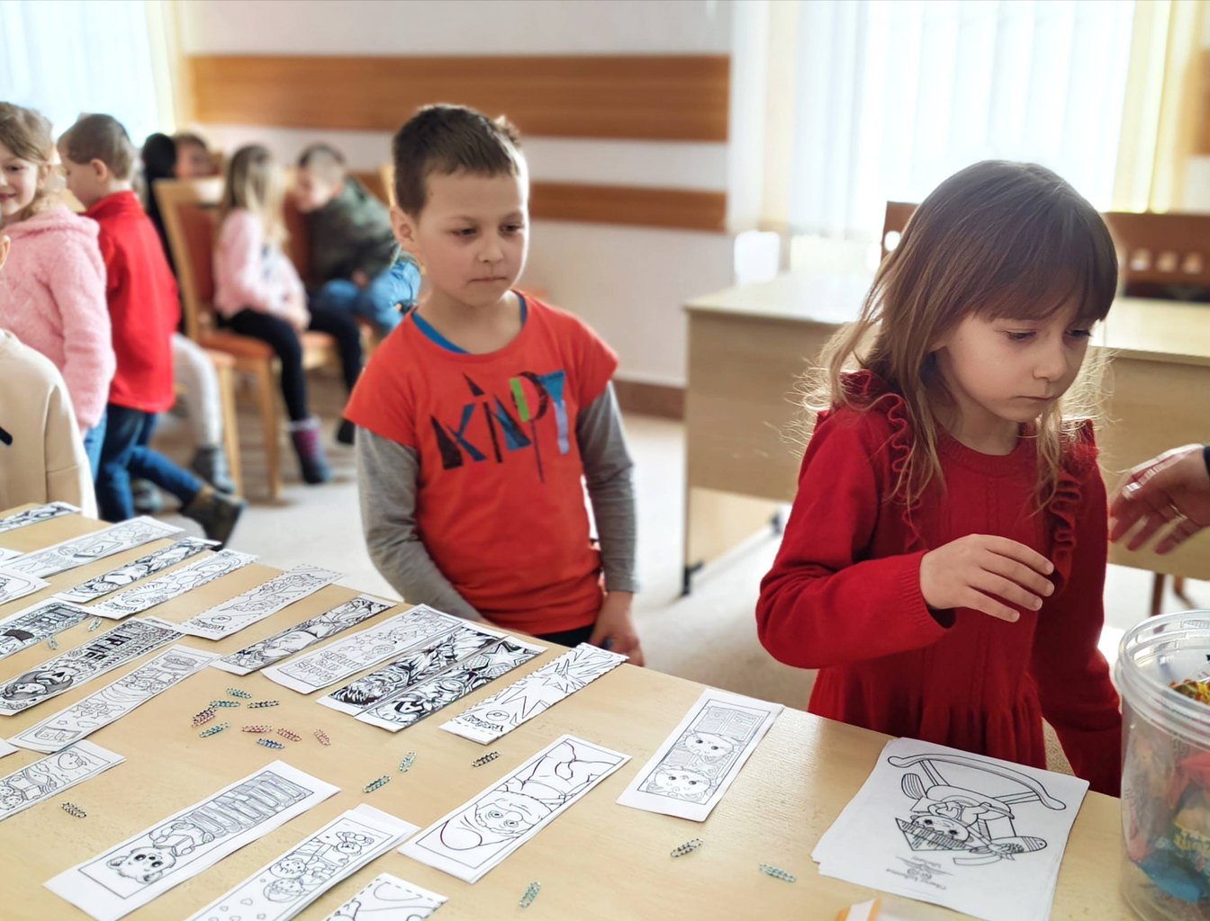 1. třída v knihovně