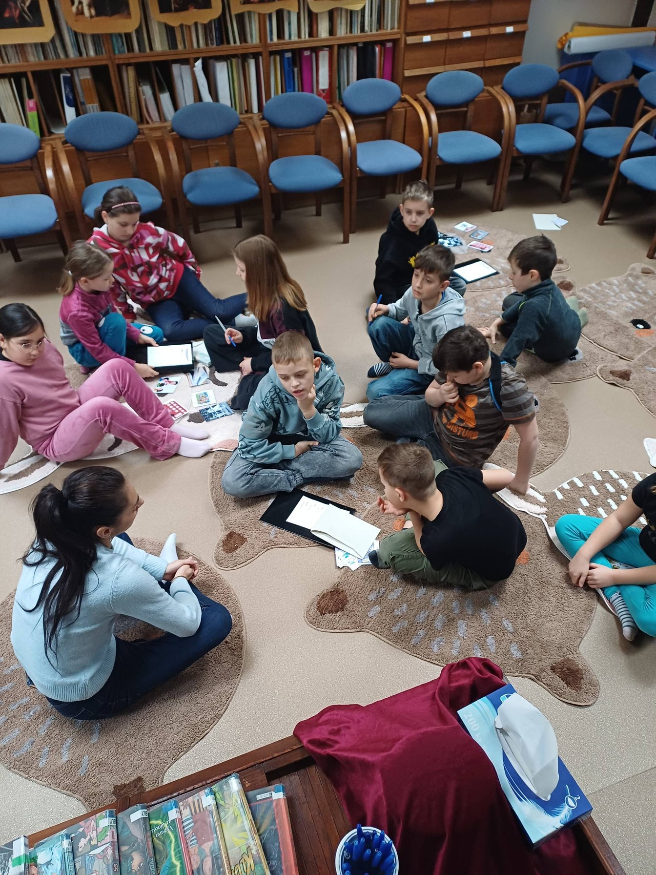 3. třída v Městské knihovně v ÚO