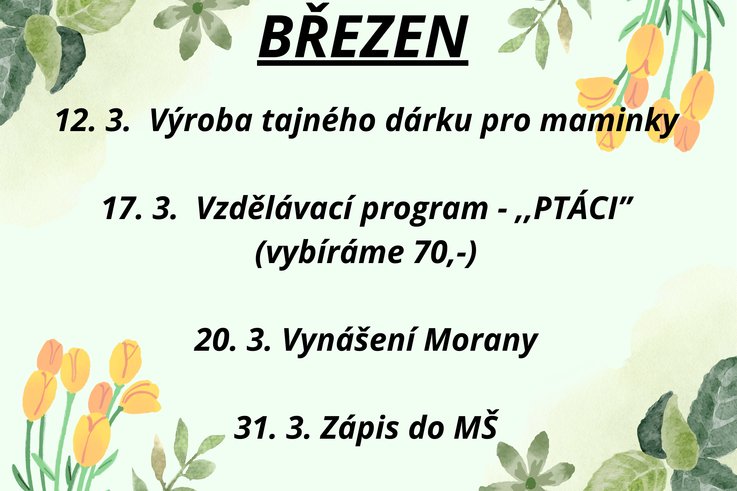 AKCE  BŘEZEN