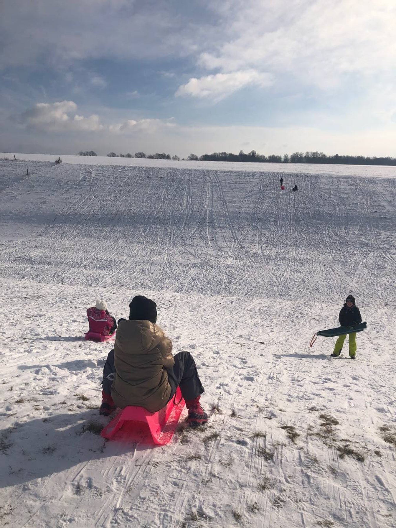 Žáci 4.A na sněhu