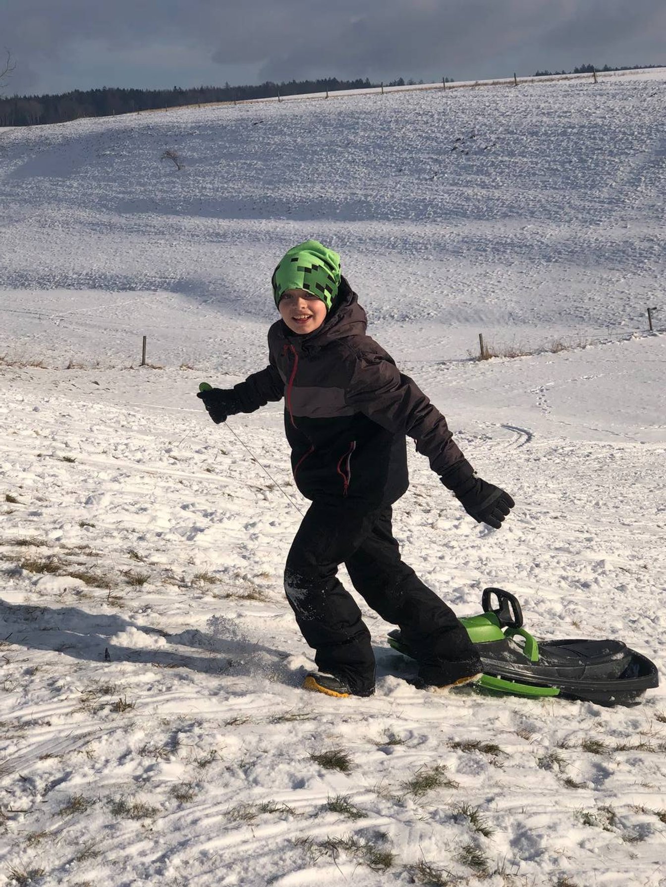 Žáci 4.A na sněhu