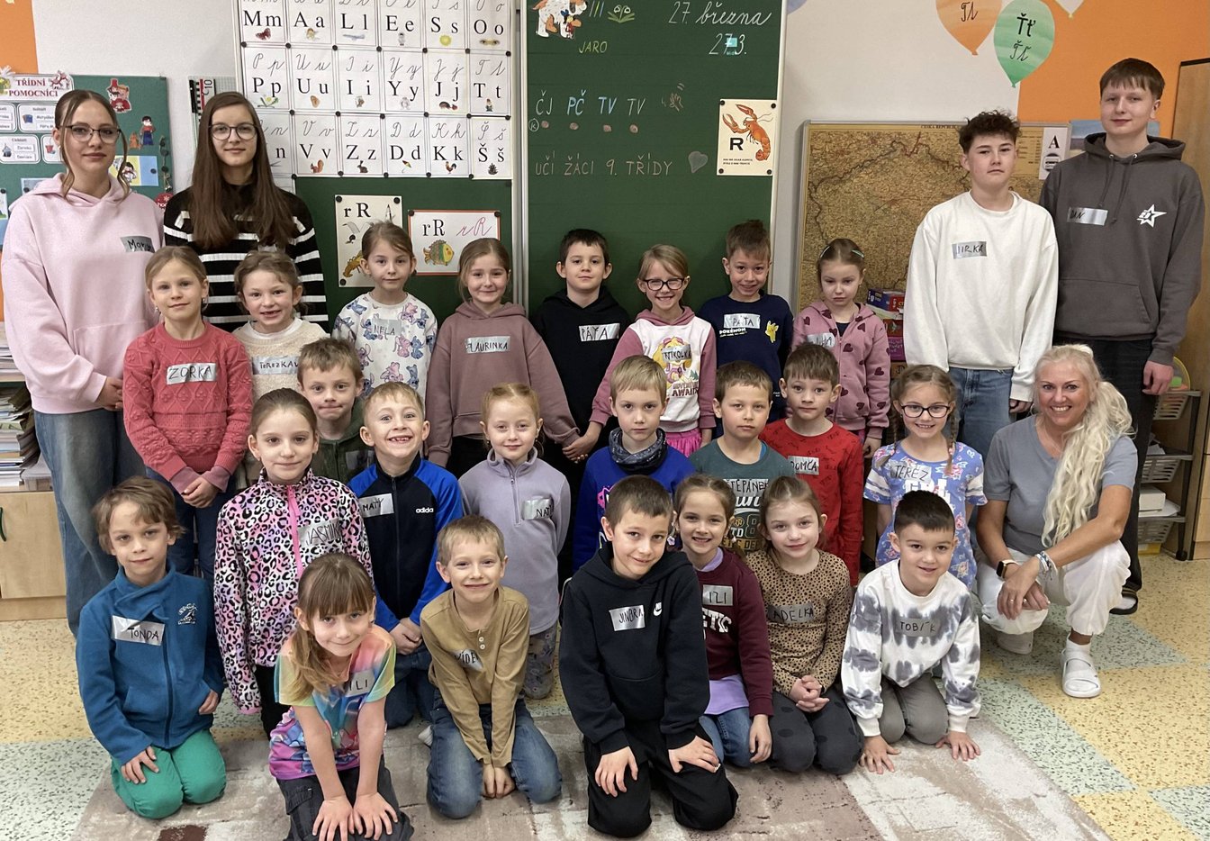 Deváťáci učí na 1. stupni