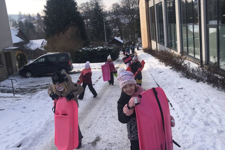 4.A - tělocvik na sněhu