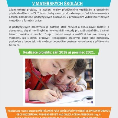 Nové metody a formy práce v mateřských školách