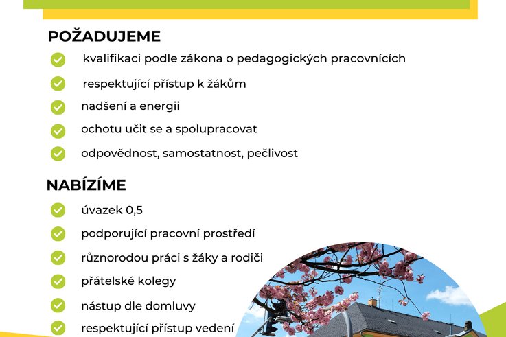 Hledáme speciálního pedagoga