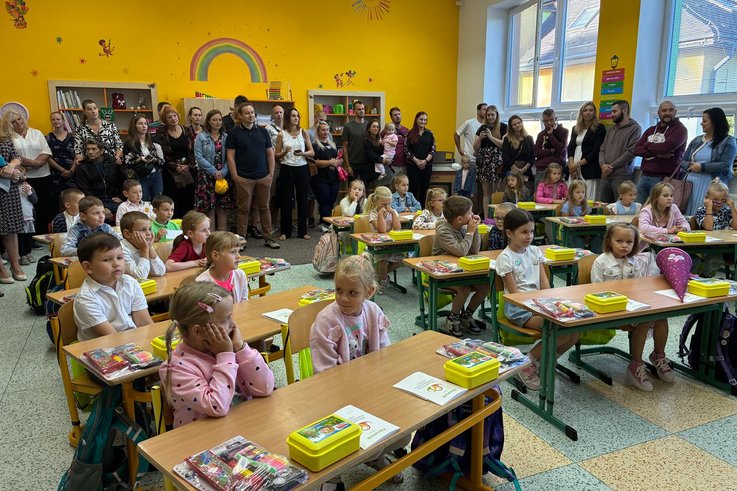 První školní den našich prvňáčků 🐝