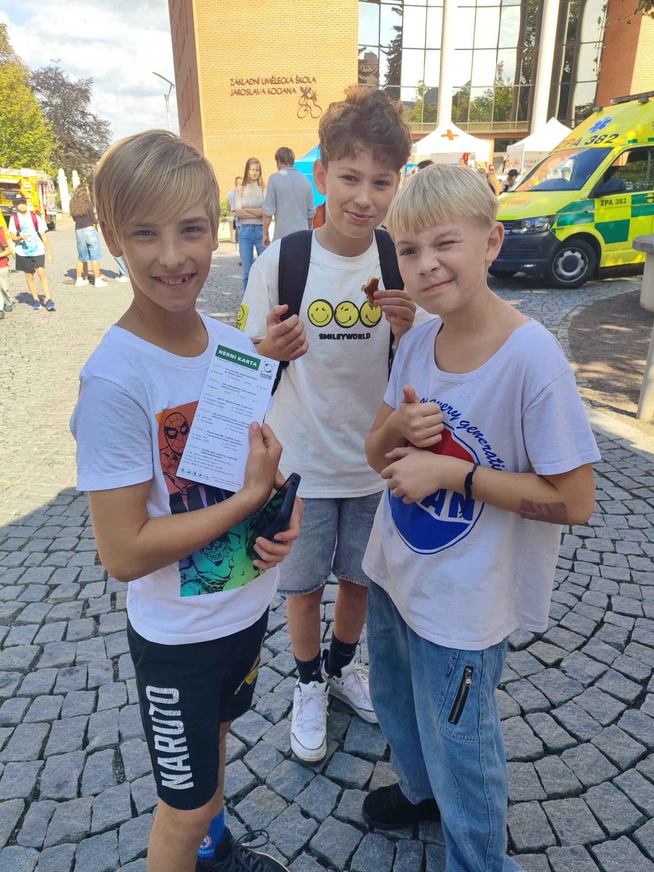 Páťáci na Světovém dnu první pomoci